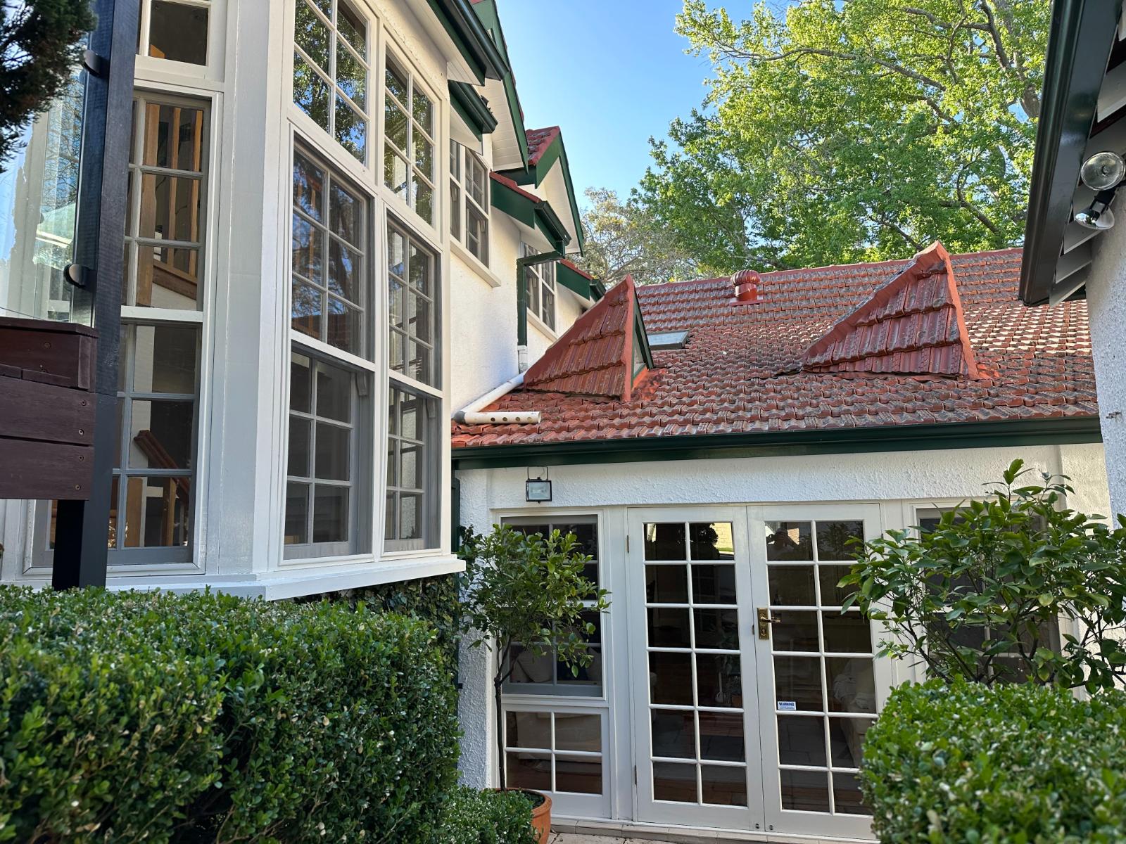 Gutter cleaning on a Northern Beaches home